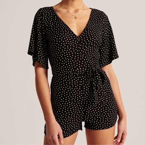 Abercrombie & Fitch Pants - Abercrombie and Fitch Black and White Romper
